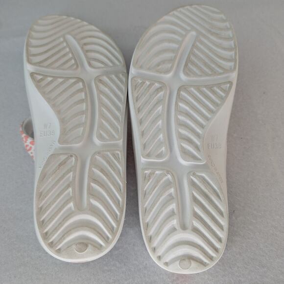 HUHV Women's Recovery Comfort Z Strap Slide - Rose Leopard Size 7 - Picture 6 of 7